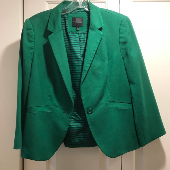 The Limited Jackets & Blazers - The Limited Green Blazer